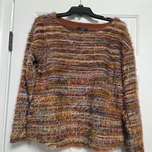 Colorful Fuzzy Sweater